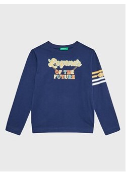 United Colors Of Benetton Bluzka 3096C10AF Granatowy Regular Fit ze sklepu MODIVO w kategorii T-shirty chłopięce - zdjęcie 152672021