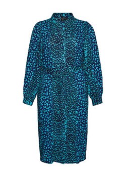 Vero Moda Curve Sukienka koszulowa Kittie 10278551 Niebieski Regular Fit ze sklepu MODIVO w kategorii Sukienki - zdjęcie 152672630