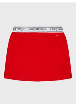 Tommy Hilfiger Spódnica KG0KG07158 M Czerwony Regular Fit ze sklepu MODIVO w kategorii Spódnice dziewczęce - zdjęcie 152674684