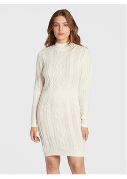 Brave Soul Sukienka dzianinowa LKD-230BRIDEN Biały Regular Fit ze sklepu MODIVO w kategorii Sukienki - zdjęcie 152677913