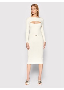 Rinascimento Sukienka dzianinowa CFM0010521003 Beżowy Slim Fit ze sklepu MODIVO w kategorii Sukienki - zdjęcie 152679251