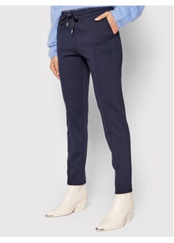 Imperial Spodnie materiałowe PTU9CBQ Granatowy Regular Fit ze sklepu MODIVO w kategorii Spodnie damskie - zdjęcie 152680094