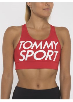 Tommy Sport Biustonosz top S10S100070 Czerwony ze sklepu MODIVO w kategorii Biustonosze - zdjęcie 152680360