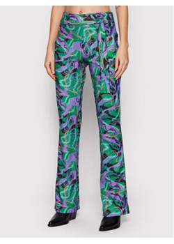 Local Heroes Spodnie materiałowe Jungle Flared SS22P0003 Kolorowy Slim Fit ze sklepu MODIVO w kategorii Spodnie damskie - zdjęcie 152682131