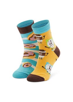 Todo Socks Skarpety Wysokie Dziecięce Donut Heaven Niebieski ze sklepu MODIVO w kategorii Skarpetki dziecięce - zdjęcie 152684073
