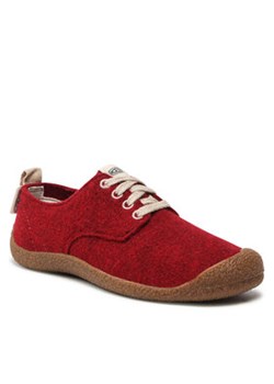 Keen Półbuty Mosey Derby 1026809 Czerwony ze sklepu MODIVO w kategorii Półbuty damskie - zdjęcie 152688440