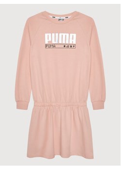 Puma Sukienka codzienna Alpha 583306 Różowy Regular Fit ze sklepu MODIVO w kategorii Sukienki dziewczęce - zdjęcie 152690663