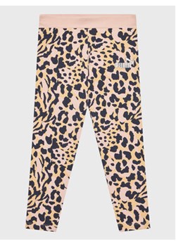 Puma Legginsy Alpha 670221 Różowy Tight Fit ze sklepu MODIVO w kategorii Spodnie dziewczęce - zdjęcie 152690771