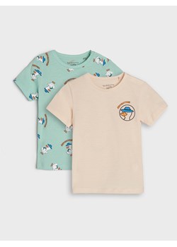Sinsay - Koszulki 2 pack - Turkusowy ze sklepu Sinsay w kategorii Odzież dla niemowląt - zdjęcie 152694651