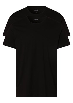 BOSS T-shirty pakowane po 2 szt. Mężczyźni Dżersej czarny jednolity ze sklepu vangraaf w kategorii Podkoszulki męskie - zdjęcie 152696192