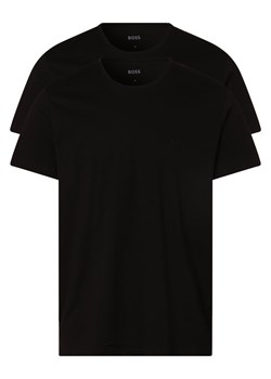 BOSS T-shirty pakowane po 2 szt. Mężczyźni Dżersej czarny jednolity ze sklepu vangraaf w kategorii T-shirty męskie - zdjęcie 152696192