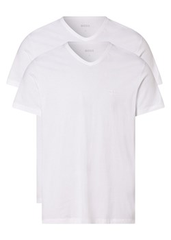 BOSS T-shirty pakowane po 2 szt. Mężczyźni Dżersej biały jednolity ze sklepu vangraaf w kategorii T-shirty męskie - zdjęcie 152696193