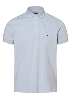 Tommy Hilfiger Męska koszulka polo Mężczyźni Bawełna jasnoniebieski jednolity ze sklepu vangraaf w kategorii T-shirty męskie - zdjęcie 152696352