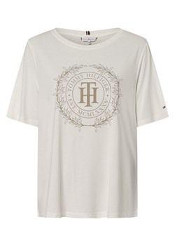 Tommy Hilfiger Curve T-shirt damski Kobiety Dżersej écru nadruk ze sklepu vangraaf w kategorii Bluzki damskie - zdjęcie 152696630