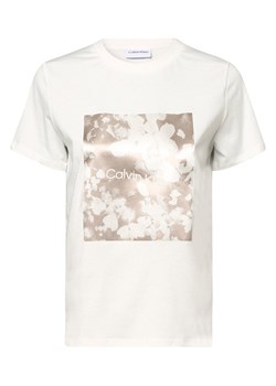 Calvin Klein T-shirt damski Kobiety Bawełna écru nadruk ze sklepu vangraaf w kategorii Bluzki damskie - zdjęcie 152697174