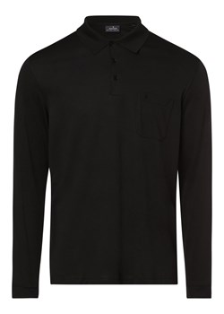 Ragman Męska koszulka polo Mężczyźni Bawełna czarny jednolity ze sklepu vangraaf w kategorii T-shirty męskie - zdjęcie 152697580