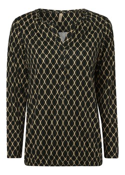 soyaconcept® Damska koszulka z długim rękawem Kobiety Bawełna jodłowy wzorzysty ze sklepu vangraaf w kategorii Bluzki damskie - zdjęcie 152698004