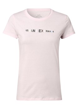 Armani Exchange T-shirt damski Kobiety Bawełna różowy nadruk ze sklepu vangraaf w kategorii Bluzki damskie - zdjęcie 152698063