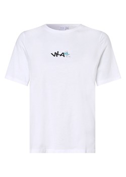Vila T-shirt damski Kobiety Bawełna biały jednolity ze sklepu vangraaf w kategorii Bluzki damskie - zdjęcie 152699104