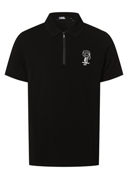 KARL LAGERFELD Męska koszulka polo Mężczyźni Bawełna czarny nadruk ze sklepu vangraaf w kategorii T-shirty męskie - zdjęcie 152699163