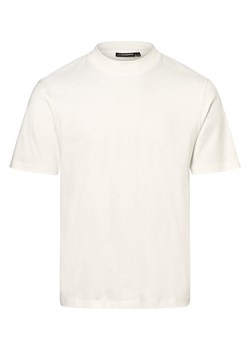 J.Lindeberg T-shirt męski Mężczyźni Bawełna biały jednolity ze sklepu vangraaf w kategorii T-shirty męskie - zdjęcie 152699660