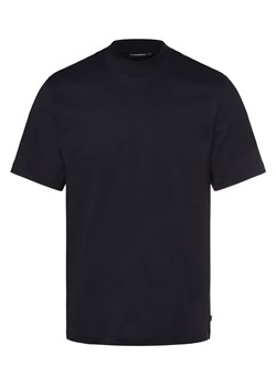 J.Lindeberg T-shirt męski Mężczyźni Bawełna granatowy jednolity ze sklepu vangraaf w kategorii T-shirty męskie - zdjęcie 152699661