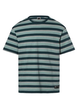 Jack & Jones T-shirt męski Mężczyźni Bawełna petrol w paski ze sklepu vangraaf w kategorii T-shirty męskie - zdjęcie 152699763