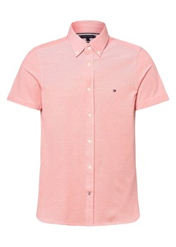 Tommy Hilfiger Koszula męska Mężczyźni Slim Fit Bawełna koralowy wypukły wzór tkaniny button down ze sklepu vangraaf w kategorii Koszule męskie - zdjęcie 152700073