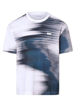 Calvin Klein T-shirt męski Mężczyźni Bawełna biały wzorzysty ze sklepu vangraaf w kategorii T-shirty męskie - zdjęcie 152700452