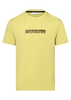 Calvin Klein T-shirt męski Mężczyźni Bawełna cytrynowy nadruk ze sklepu vangraaf w kategorii T-shirty męskie - zdjęcie 152700453