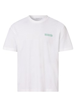 Calvin Klein T-shirt męski Mężczyźni Bawełna biały nadruk ze sklepu vangraaf w kategorii T-shirty męskie - zdjęcie 152700461