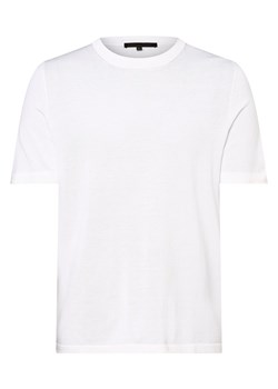 Drykorn T-shirt męski Mężczyźni drobna dzianina biały jednolity ze sklepu vangraaf w kategorii T-shirty męskie - zdjęcie 152700524