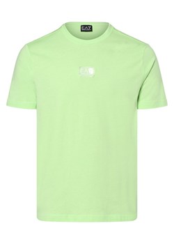 EA7 Emporio Armani T-shirt męski Mężczyźni Bawełna miętowy jednolity ze sklepu vangraaf w kategorii T-shirty męskie - zdjęcie 152700781