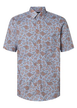 Fynch-Hatton Koszula męska Mężczyźni Slim Fit Bawełna niebieski wzorzysty button down ze sklepu vangraaf w kategorii Koszule męskie - zdjęcie 152700813