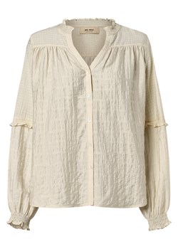 MOS MOSH Bluzka damska Kobiety wiskoza beżowy wypukły wzór tkaniny ze sklepu vangraaf w kategorii Bluzki damskie - zdjęcie 152700993