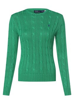 Polo Ralph Lauren Sweter damski Kobiety Bawełna zielony jednolity ze sklepu vangraaf w kategorii Swetry damskie - zdjęcie 152701084