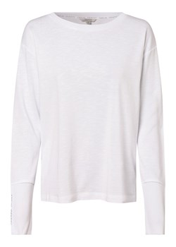 comma casual identity Damska koszulka z długim rękawem Kobiety Bawełna biały jednolity ze sklepu vangraaf w kategorii Bluzki damskie - zdjęcie 152701261
