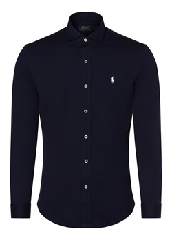 Polo Ralph Lauren Koszula męska Mężczyźni Regular Fit Bawełna granatowy jednolity kołnierzyk włoski ze sklepu vangraaf w kategorii Koszule męskie - zdjęcie 152701354