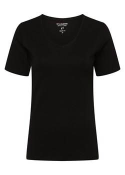brookshire T-shirt damski Kobiety Bawełna czarny jednolity ze sklepu vangraaf w kategorii Bluzki damskie - zdjęcie 152701453