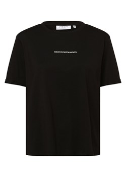 Msch Copenhagen T-shirt damski Kobiety Bawełna czarny nadruk ze sklepu vangraaf w kategorii Bluzki damskie - zdjęcie 152701541