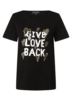 Franco Callegari T-shirt damski Kobiety Bawełna czarny nadruk ze sklepu vangraaf w kategorii Bluzki damskie - zdjęcie 152701683