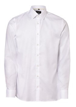 OLYMP No. Six Koszula męska Mężczyźni Super Slim Fit Bawełna biały jednolity kołnierzyk kent ze sklepu vangraaf w kategorii Koszule męskie - zdjęcie 152701804