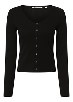Tom Tailor Denim Damska koszulka z długim rękawem Kobiety Bawełna czarny jednolity ze sklepu vangraaf w kategorii Bluzki damskie - zdjęcie 152701911