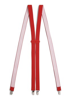 Andrew James Szelki Mężczyźni czerwony jednolity ze sklepu vangraaf w kategorii Szelki - zdjęcie 152702084