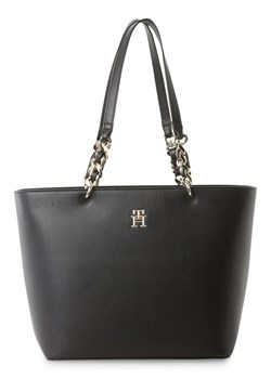 Tommy Hilfiger Damska torba shopper Kobiety Sztuczna skóra czarny jednolity ze sklepu vangraaf w kategorii Torby Shopper bag - zdjęcie 152702672