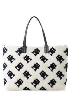 Tommy Hilfiger Damska torba shopper Kobiety Sztuczne włókno écru wzorzysty ze sklepu vangraaf w kategorii Torby Shopper bag - zdjęcie 152702684
