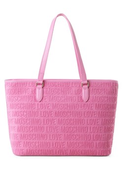 Love Moschino Damska torba shopper Kobiety Tekstylia wyrazisty róż jednolity ze sklepu vangraaf w kategorii Torby Shopper bag - zdjęcie 152703114
