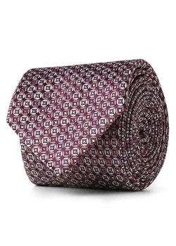Andrew James New York Krawat jedwabny męski Mężczyźni Jedwab bordowy wzorzysty ze sklepu vangraaf w kategorii Krawaty - zdjęcie 152703852