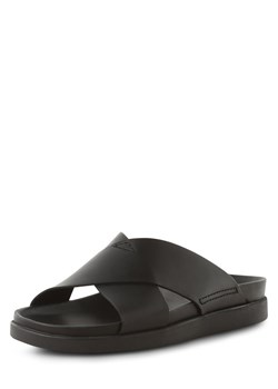 Clarks Męskie sandały ze skóry Mężczyźni skóra czarny jednolity ze sklepu vangraaf w kategorii Klapki męskie - zdjęcie 152703980