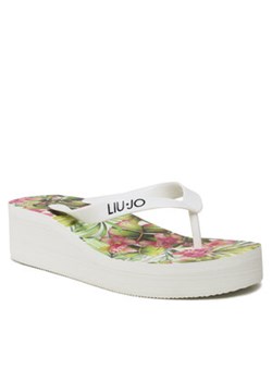 Japonki Liu Jo - Cibattina Alta Beac VA3105 E0396 White Jungle 09R35 ze sklepu eobuwie.pl w kategorii Klapki damskie - zdjęcie 152706242